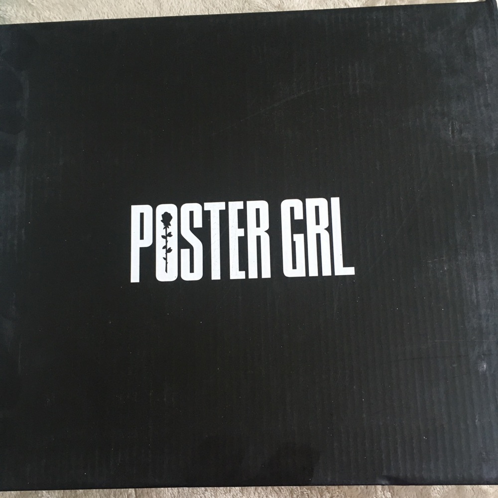 Poster Grl Black & Pink Stiletto Ankle Boots Dolls Kill BNIB - Picture 9 of 16